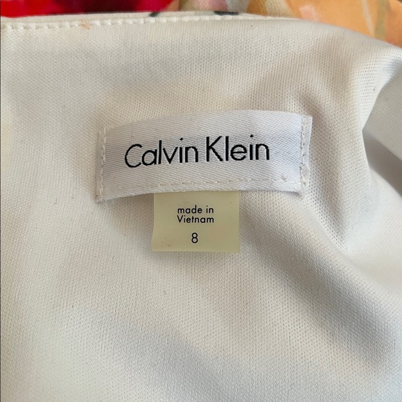 Calvin Klein floral print sheath dress with bell sleeves Size 8 - Picture 14 of 16